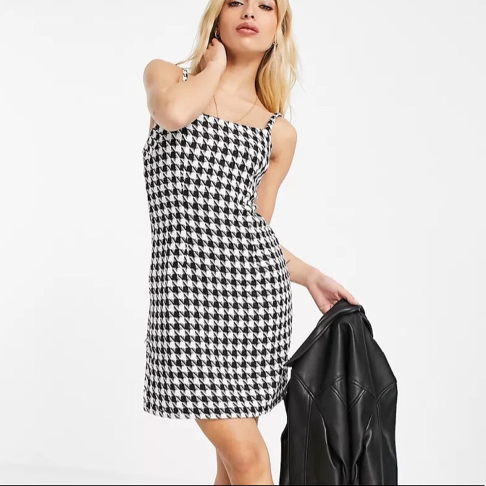 UO houndstooth mini dress